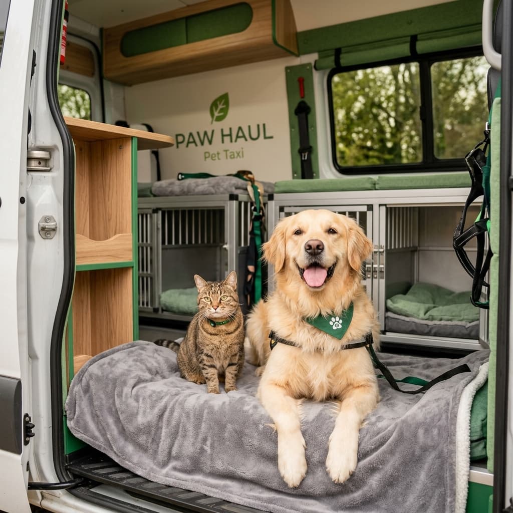 Pet Taksi - Mutlu evcil hayvanlar güvenli araç içinde
